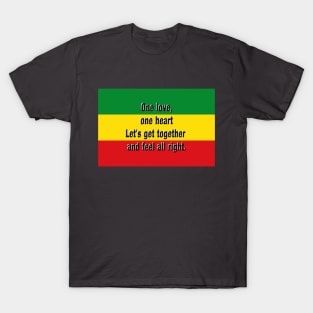 One love Rasta flag T-Shirt